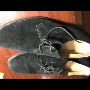 Suede black shoes